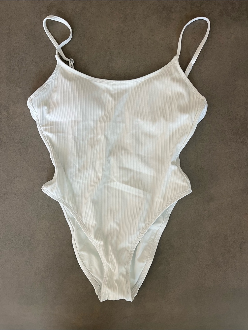 NWT - ANDIE SWIM - White Ribbed One-Piece Swimsuit - Women’s - Medium